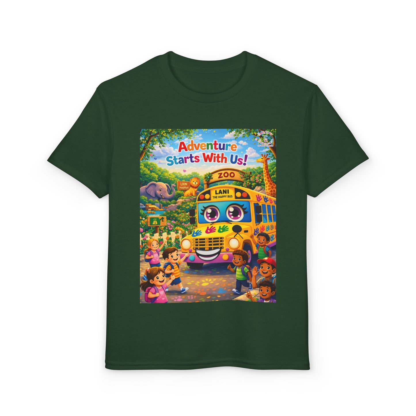 Lani™ Youth DryBlend® T-Shirt – "Adventure Starts With Us!" Graphic