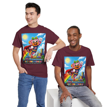 Panz™ Unisex Heavy Cotton™ Tee – "My Autism is My Superpower" Graphic | Smile Universe Collection