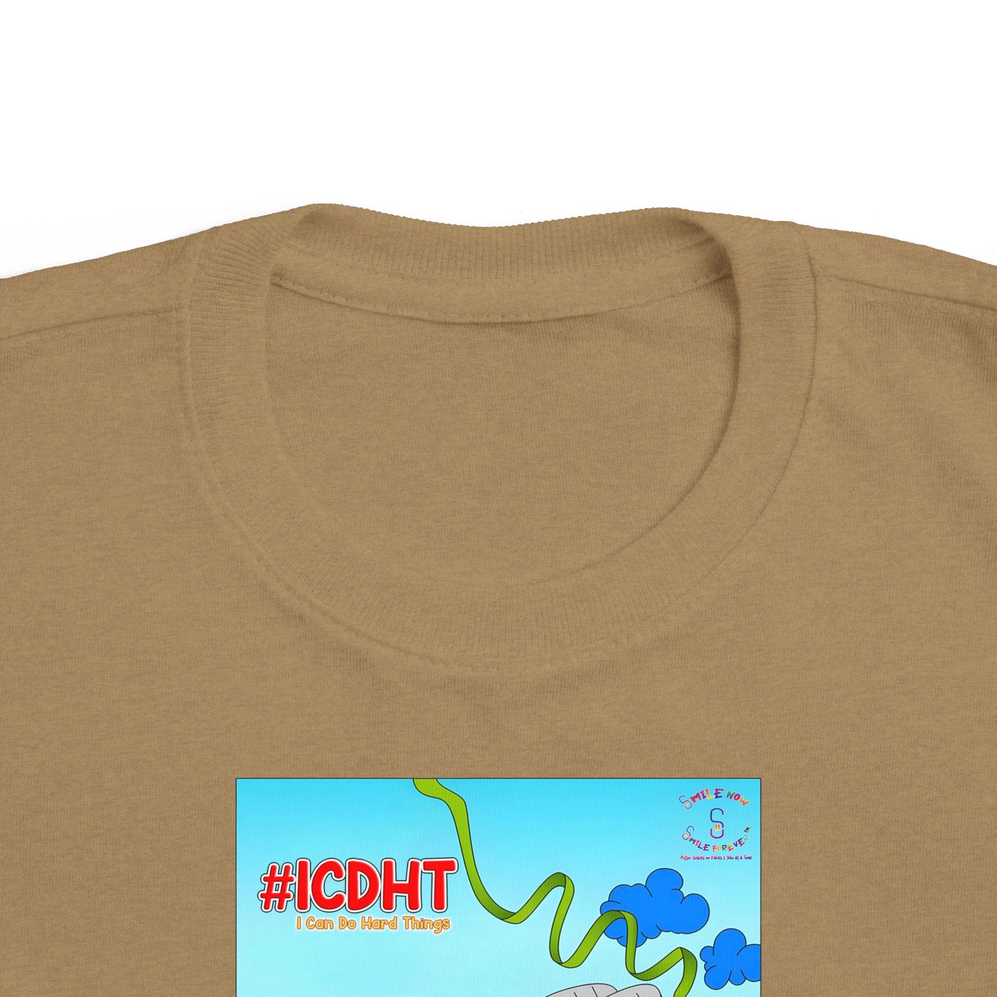 TuBz™ "I Can Do Hard Things" Toddler T-Shirt | Toddler's Fine Jersey Tee  - Positive Kids Graphic Tee