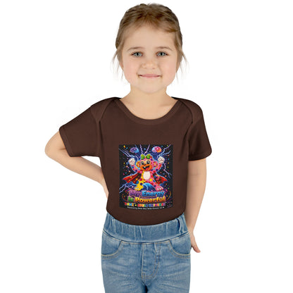 Panz™ Infant Baby Rib Bodysuit – "My Energy is Powerful" Graphic Onesie | Smile Universe Collection