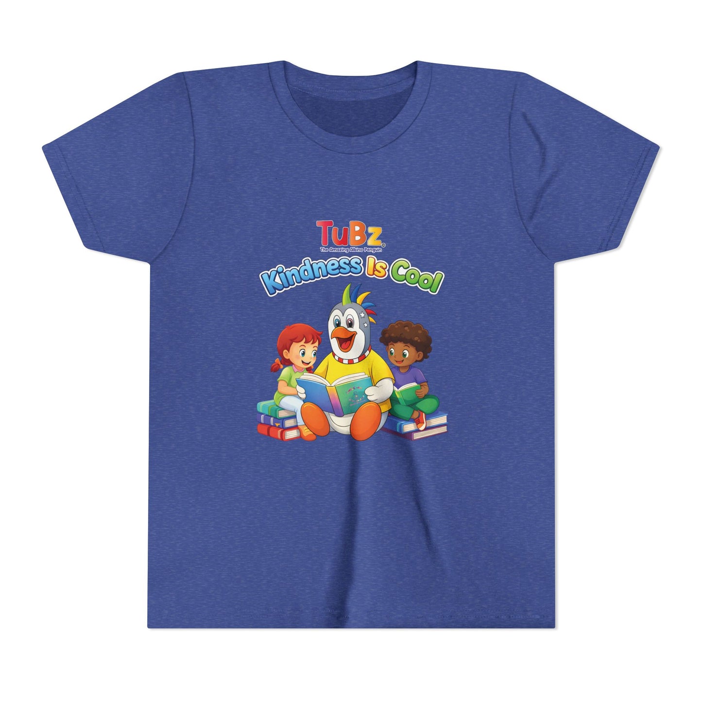 TuBz™ "Kindness Is Cool" Kids T-Shirt - Positive Message Graphic Tee | Smile Universe TuBz4Kidz