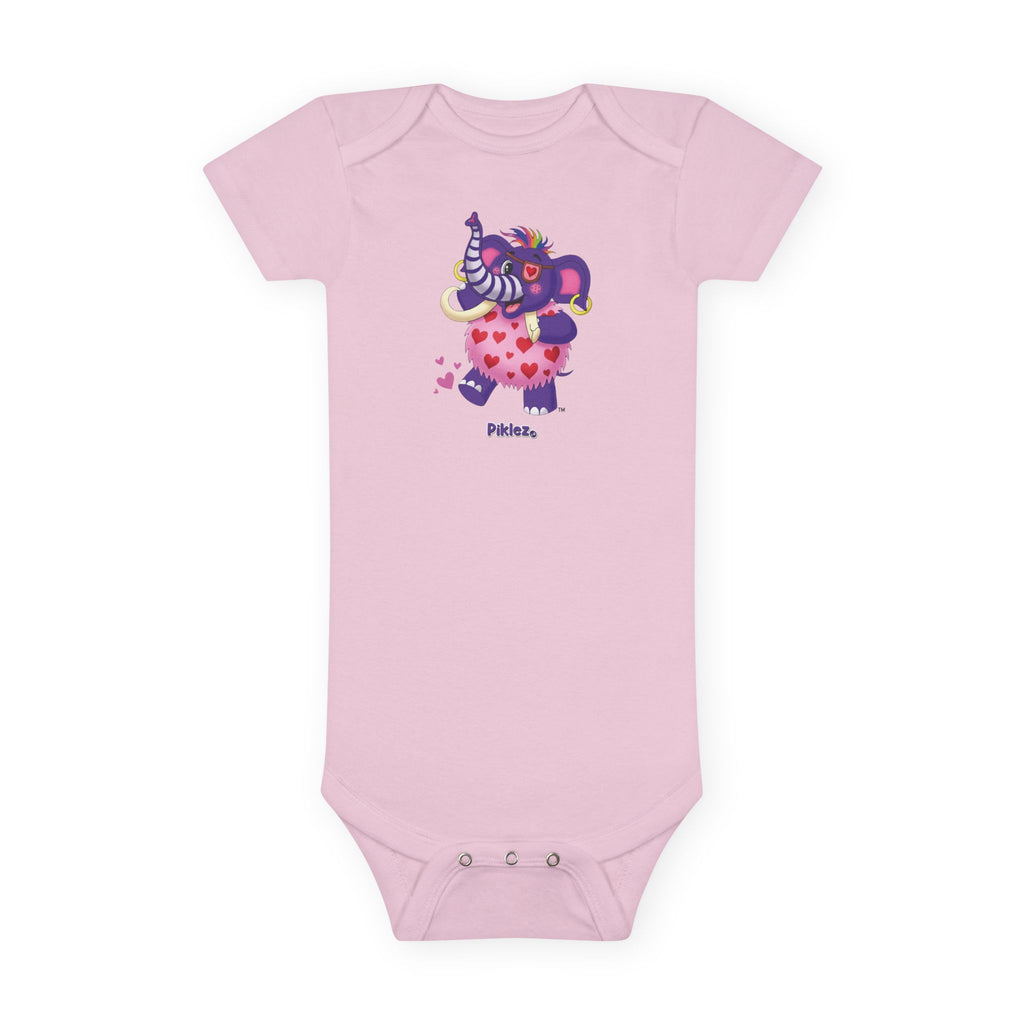 Piklez™ Baby Short Sleeve Onesie® – "Full of Love!" Graphic | Smile Universe Collection