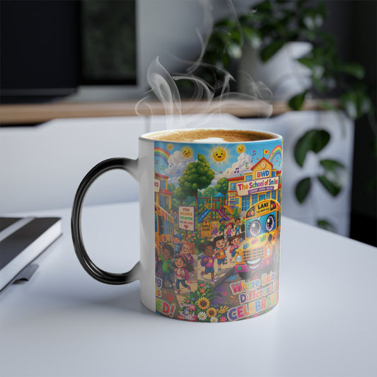 Lani™ Color Morphing Mug 11oz – "Where Being Different is CELEBRATED!" Graphic