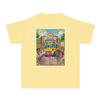 Lani™ Youth Midweight Tee – "Where Being Different is CELEBRATED!" Graphic Shirt