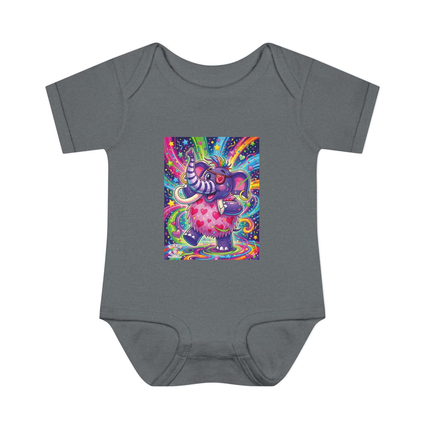 Piklez™ Infant Baby Rib Bodysuit – "Born to Celebrate!" Graphic | Smile Universe Collection