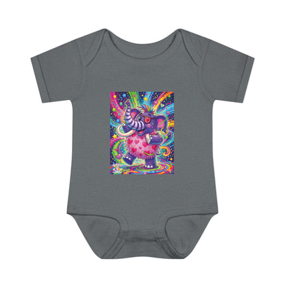 Piklez™ Infant Baby Rib Bodysuit – "Born to Celebrate!" Graphic | Smile Universe Collection