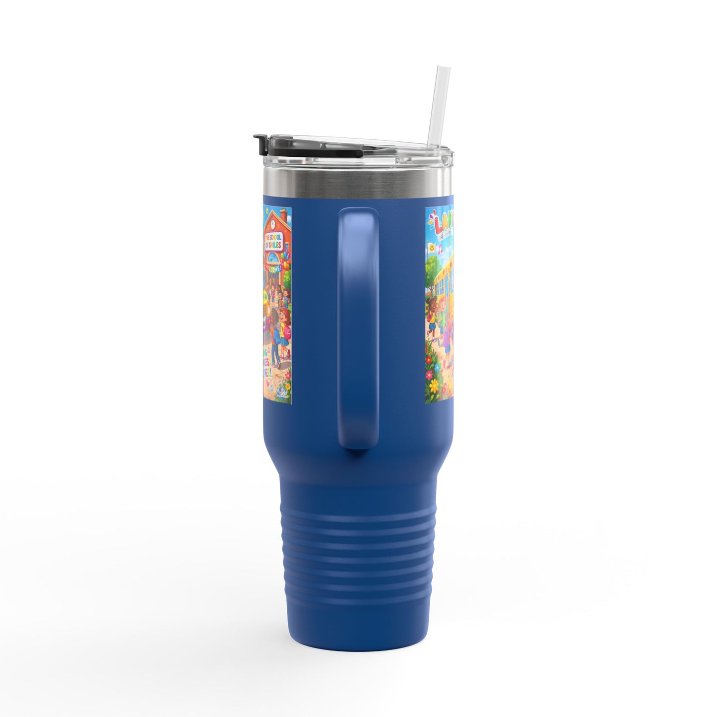 Lani™ 40oz Insulated Travel Mug – "Let's Sing Happiness Together!" Graphic
