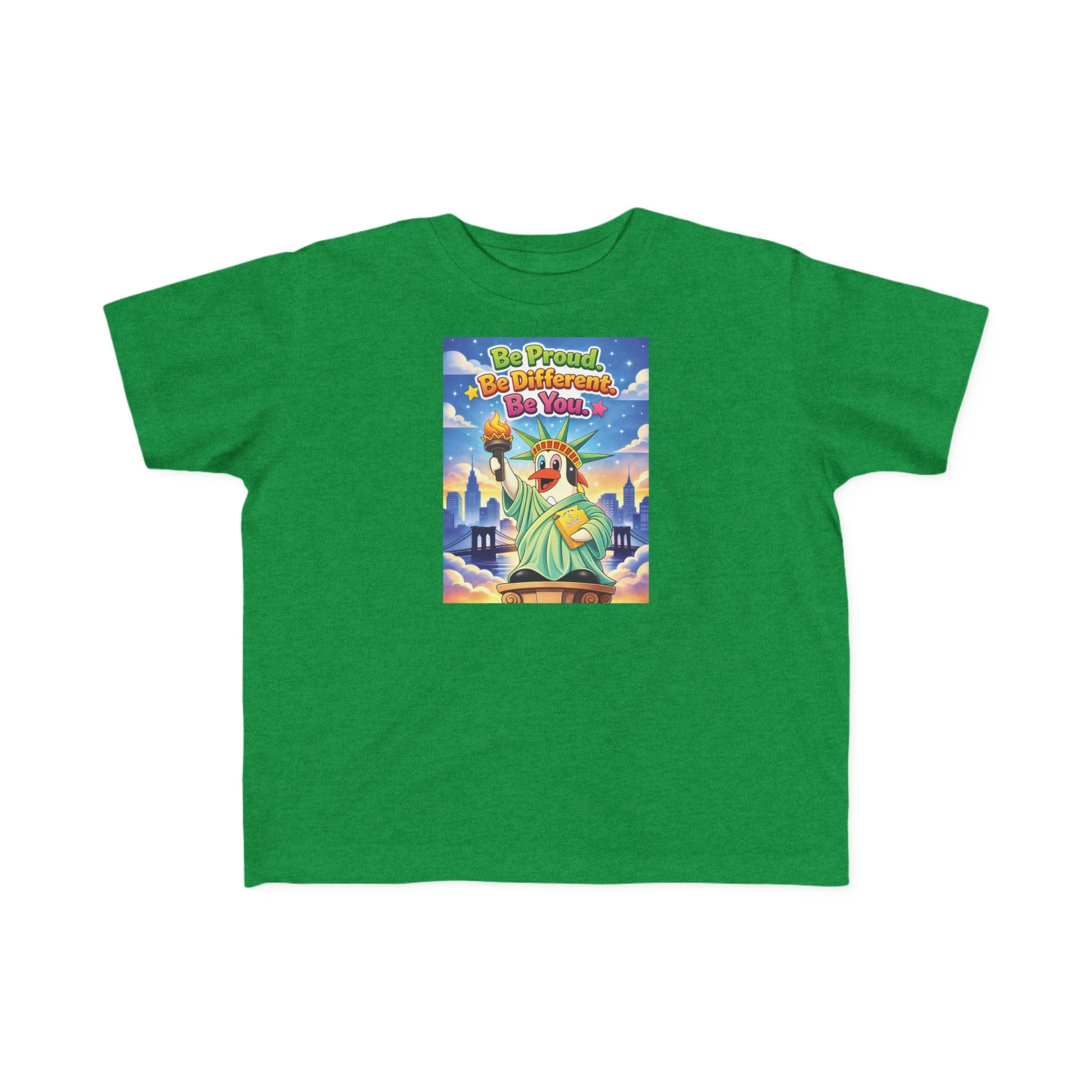 TuBz™ "Be Proud. Be Different. Be You." Kids T-Shirt - Inspirational Graphic Tee