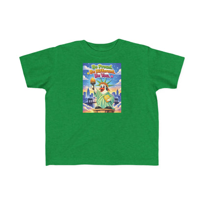 TuBz™ "Be Proud. Be Different. Be You." Kids T-Shirt - Inspirational Graphic Tee