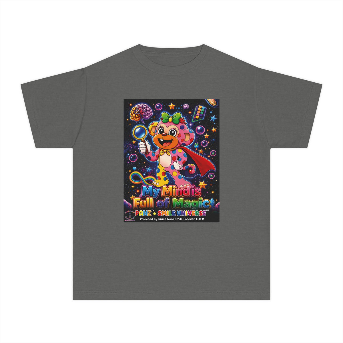 Panz™ Youth Midweight Tee – "My Mind is Full of Magic" Graphic | Smile Universe Collection