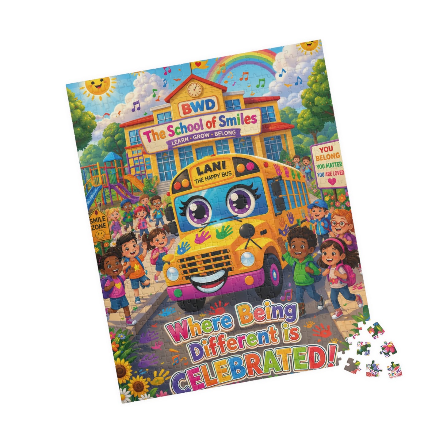Lani™ Puzzle (110, 252, 520 & 1014-piece) – "Where Being Different is CELEBRATED!" Graphic