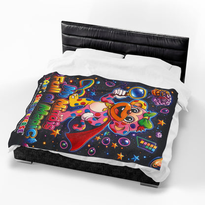 Panz™ Velveteen Plush Blanket – "My Mind is Full of Magic" Graphic | Smile Universe Collection