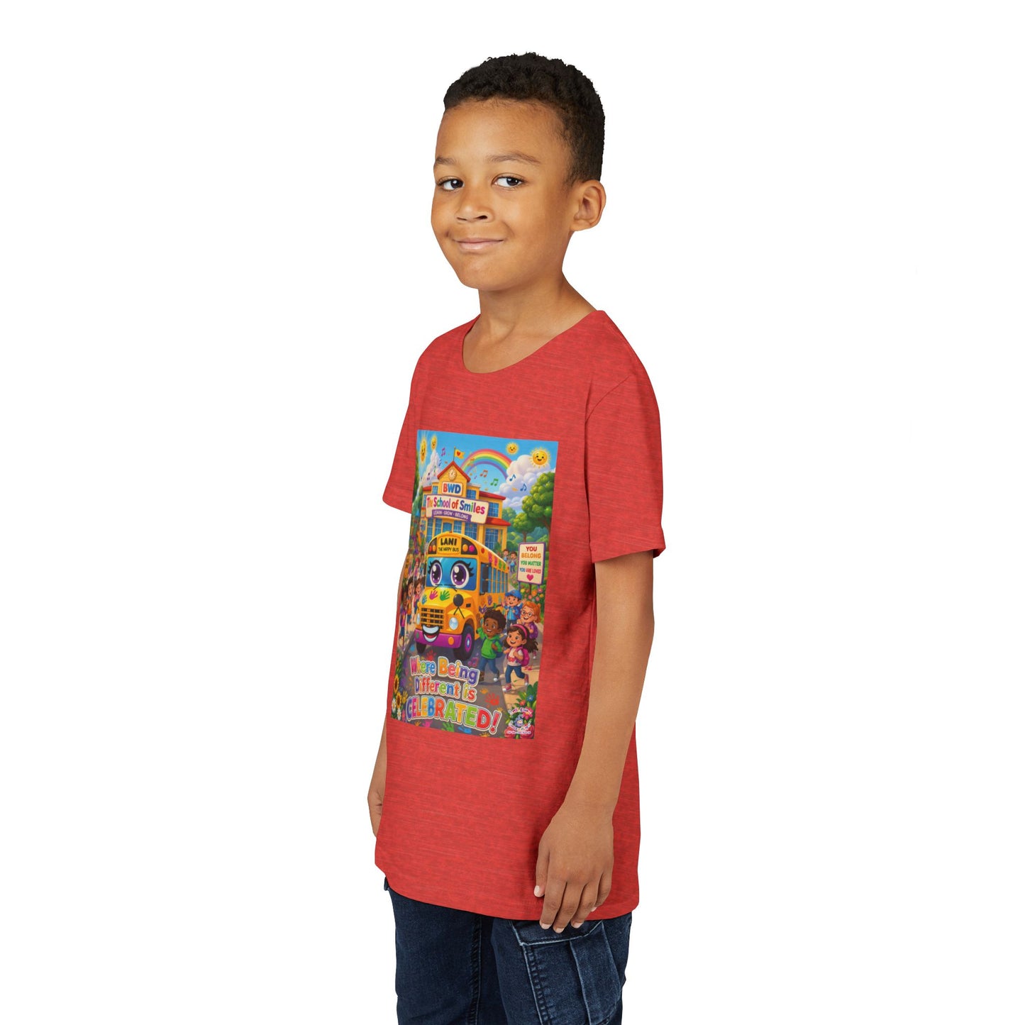Lani™ Youth Short Sleeve Tee – "Where Being Different is CELEBRATED!" Graphic Shirt