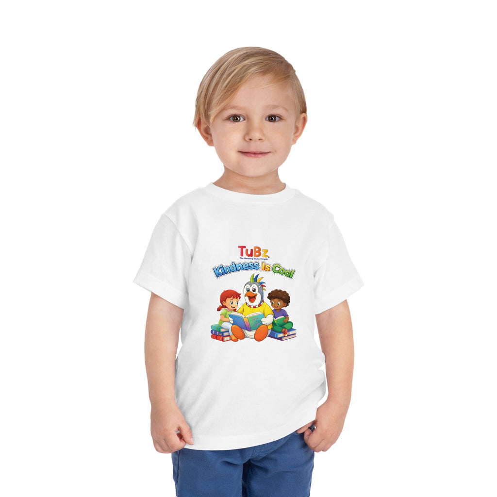 TuBz™ "Kindness Is Cool" Kids T-Shirt - Positive Message Graphic Tee | Smile Universe TuBz4Kidz