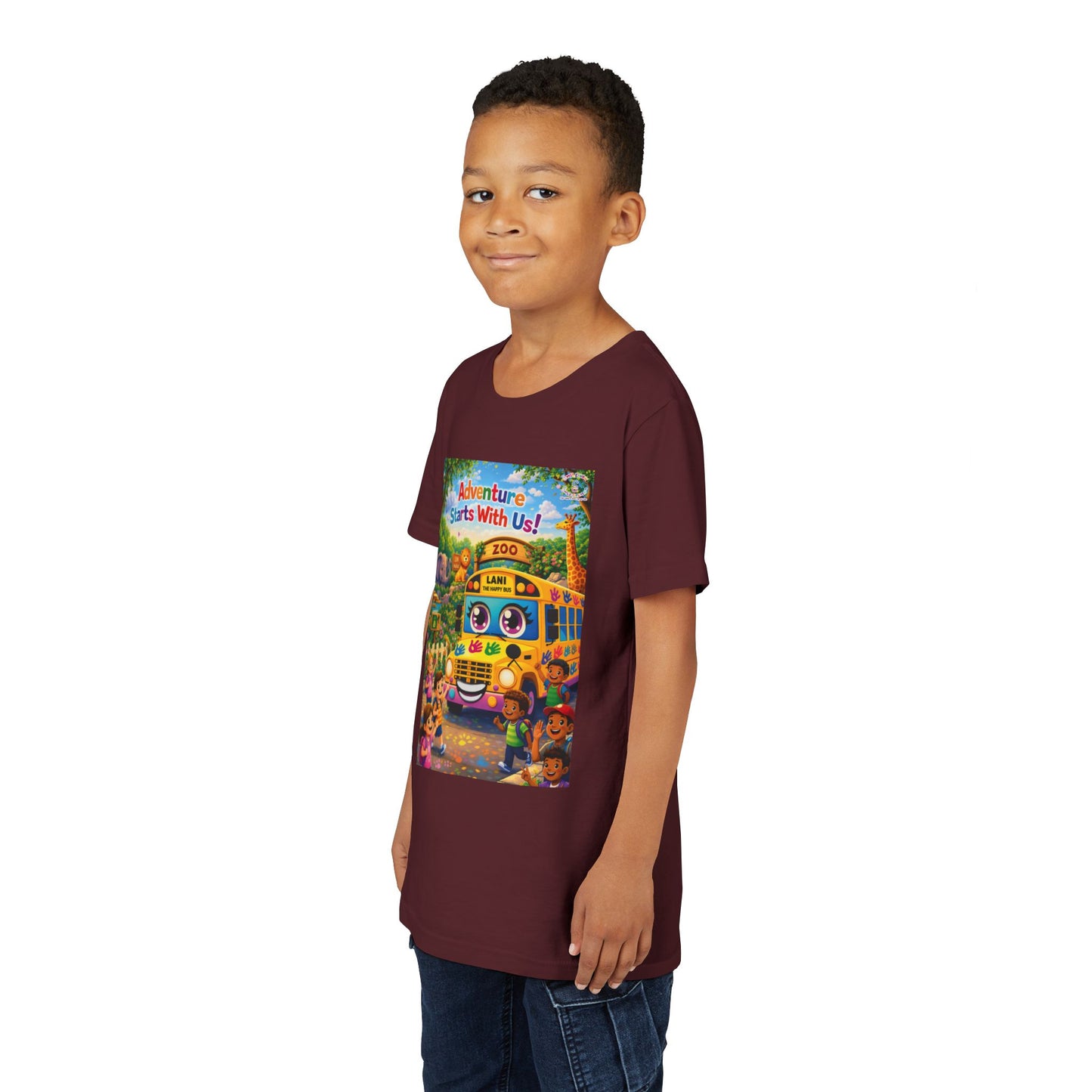 Lani™ Youth Short Sleeve Tee – "Adventure Starts With Us!" Graphic