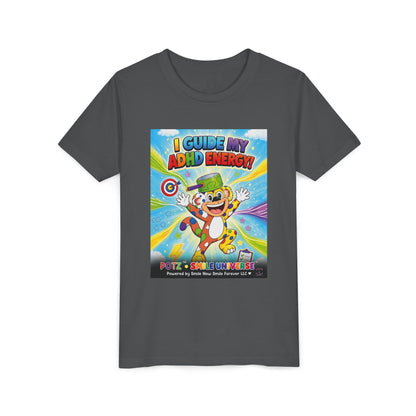 Potz™ Youth Short Sleeve Tee – "I Guide My ADHD Energy!" Graphic Tee | Smile Universe Collection