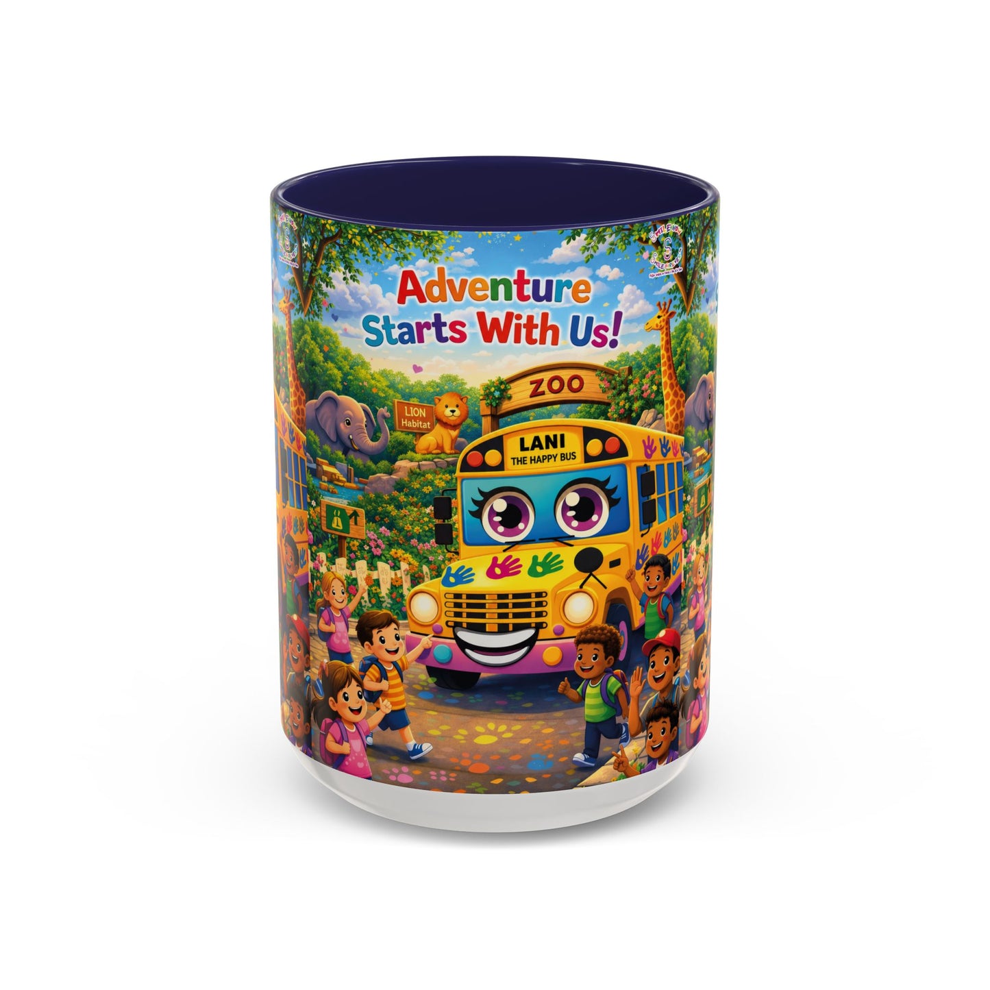 Lani™ Accent Coffee Mug (11oz & 15oz) – "Adventure Starts With Us!" Graphic