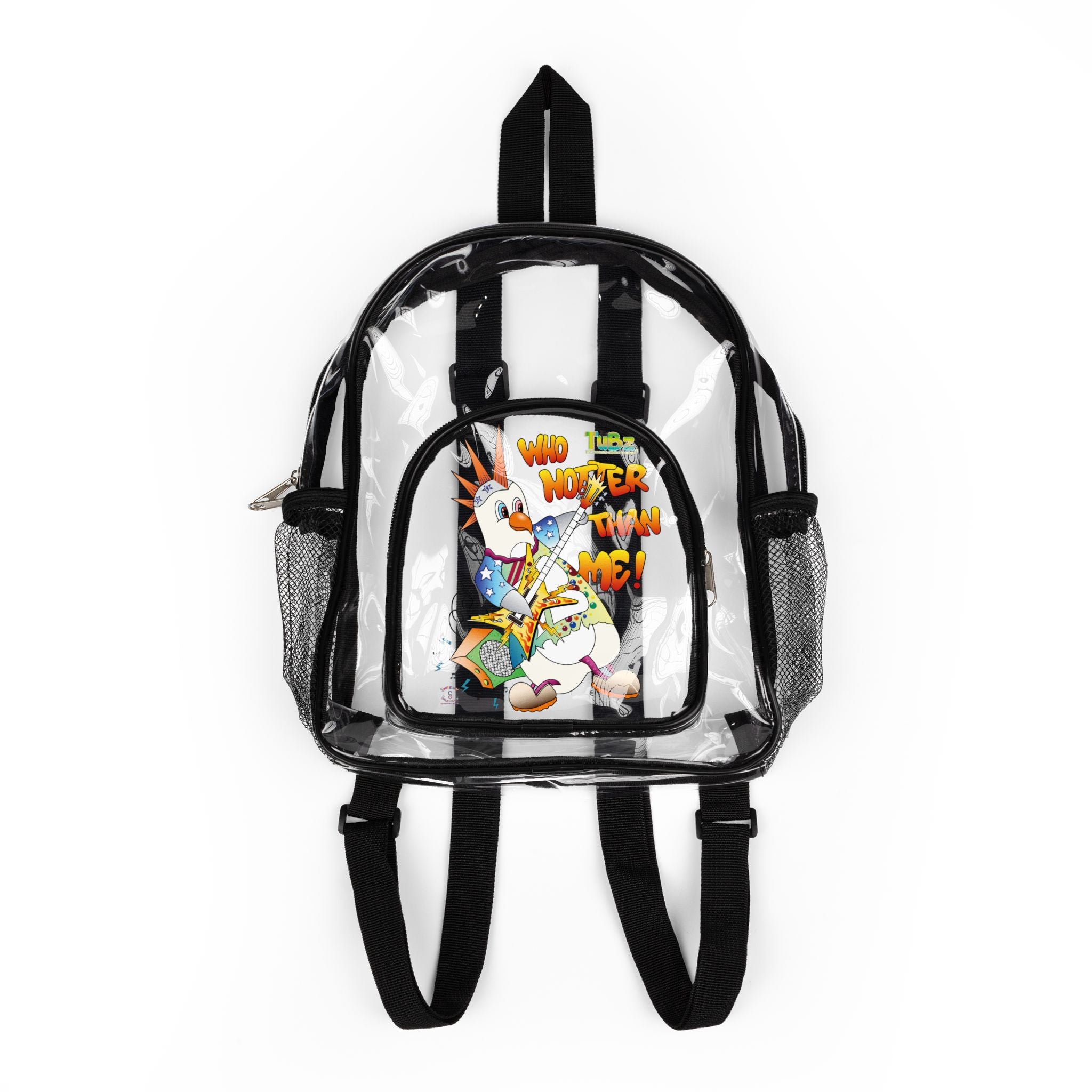 TuBz™ Rockstar Kids Backpack - "Who Hotter Than Me!" Graphic Bookbag | Smile Universe TuBz4Kidz Collection