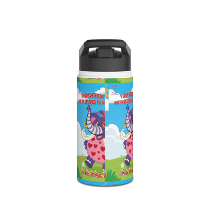 Piklez™ Stainless Steel Water Bottle with Standard Lid – “Destined to Shine” | Smile Universe Collection