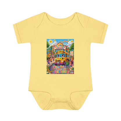 Lani™ Infant Baby Rib Bodysuit – "Where Being Different is CELEBRATED!" Graphic