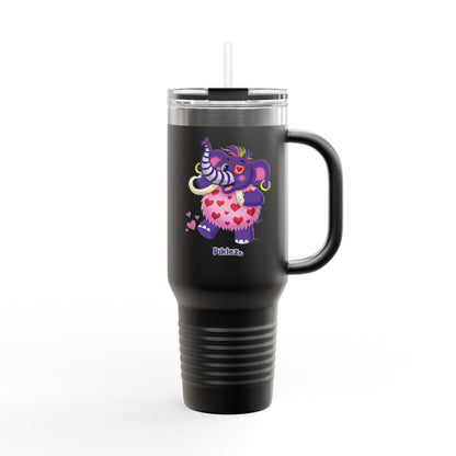Piklez™ 40oz Insulated Travel Mug – "Full of Love!" Graphic | Smile Universe Collection