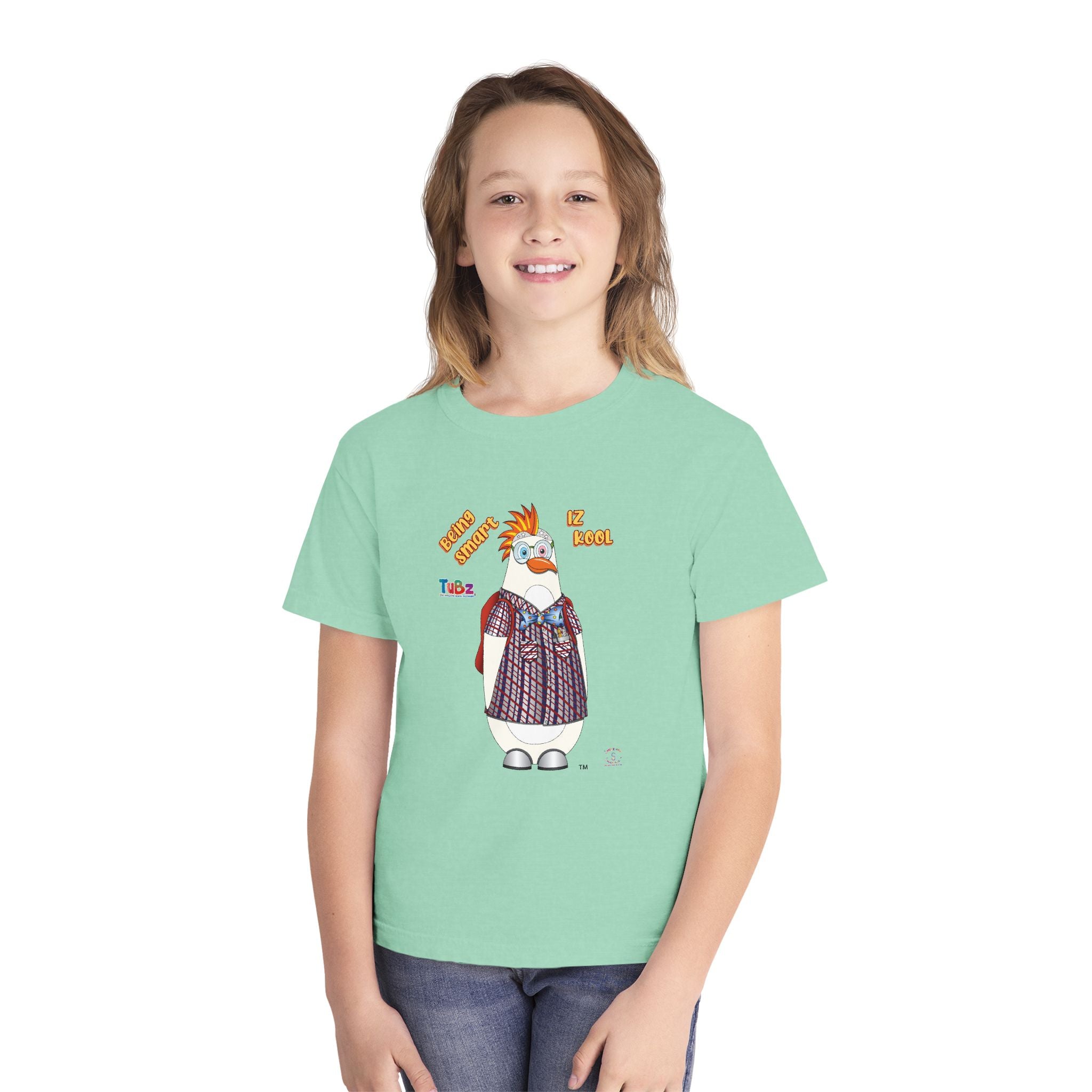 TuBz™ "Being Smart Iz Kool" Youth Graphic T-Shirt - Educational Kids Tee | TuBz4Kidz