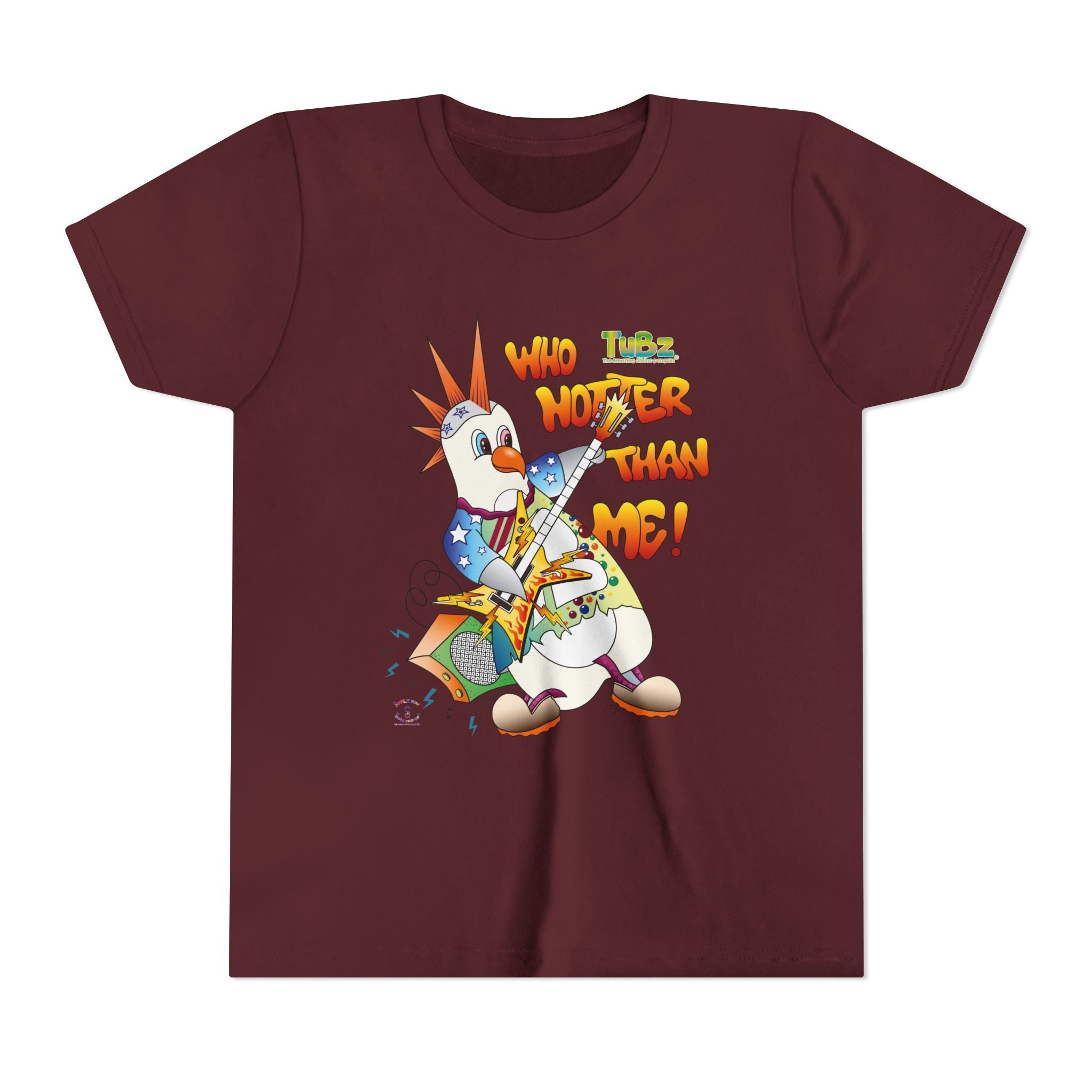 TuBz™ Rockstar Kids T-Shirt - "Who Hotter Than Me!" Graphic Tee | Smile Universe TuBz4Kidz Collection