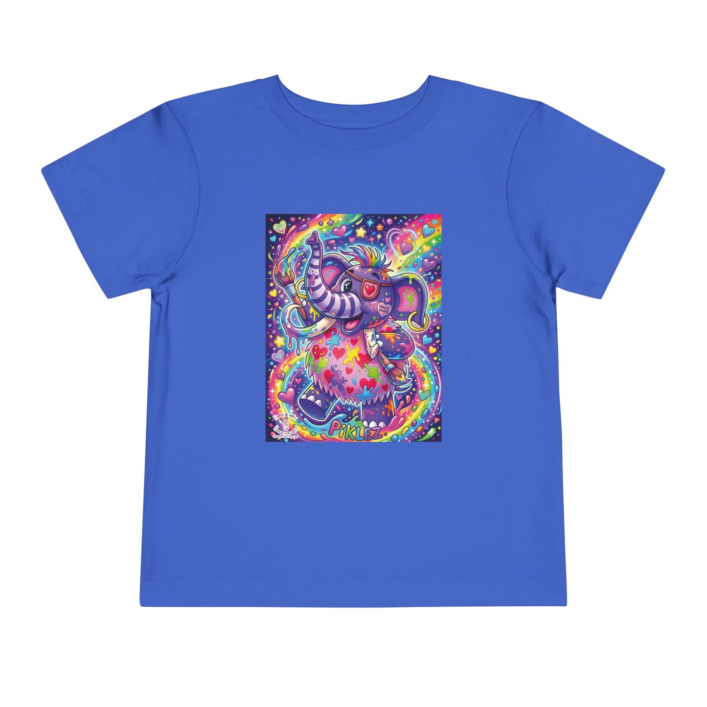 Piklez™ Toddler Short Sleeve Tee – "Magic Paint!" Graphic Shirt | Smile Universe Collection