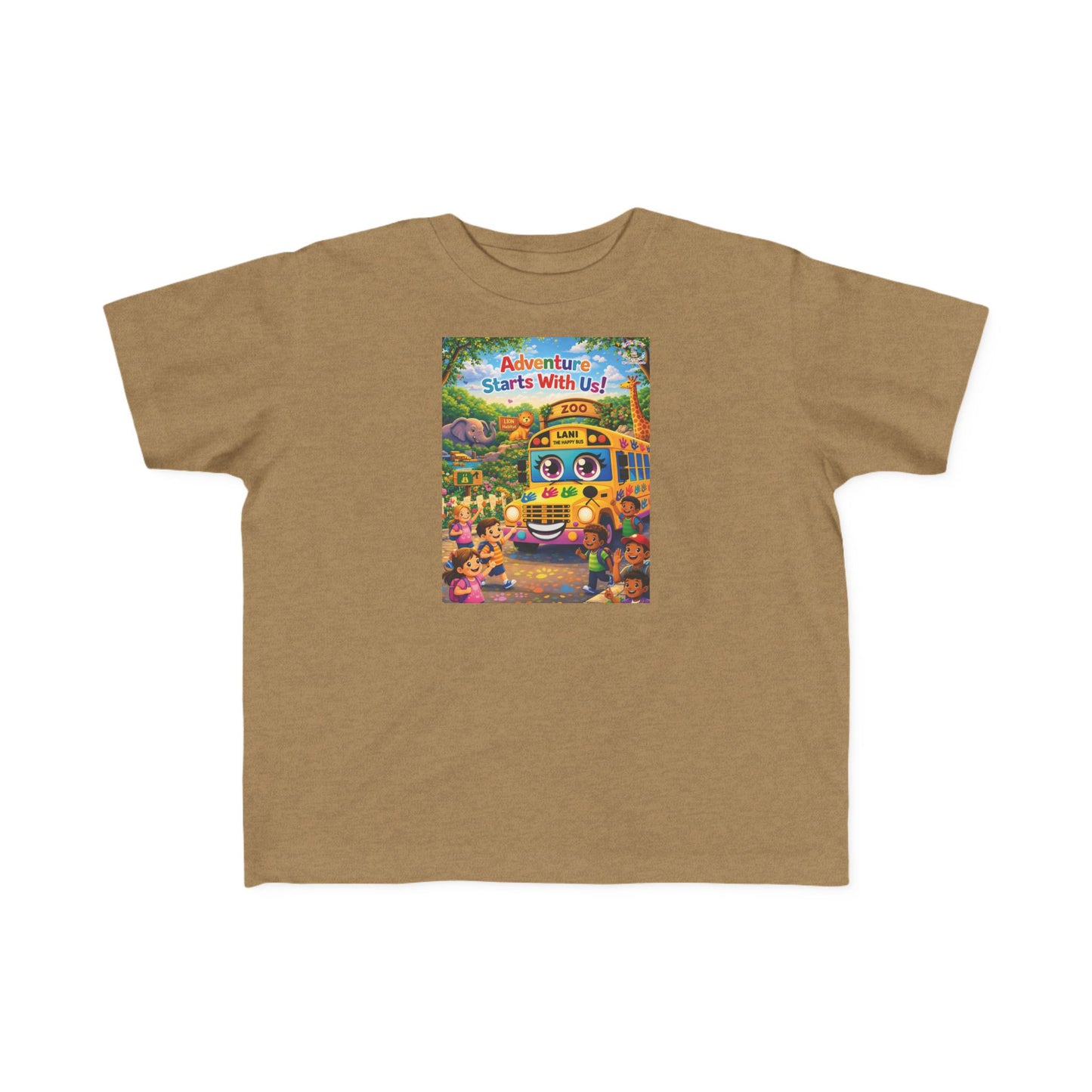 Lani™ Toddler's Fine Jersey Tee – "Adventure Starts With Us!" Graphic