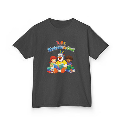 TuBz™ "Kindness Is Cool" Kids T-Shirt - Positive Message Graphic Tee | Smile Universe TuBz4Kidz