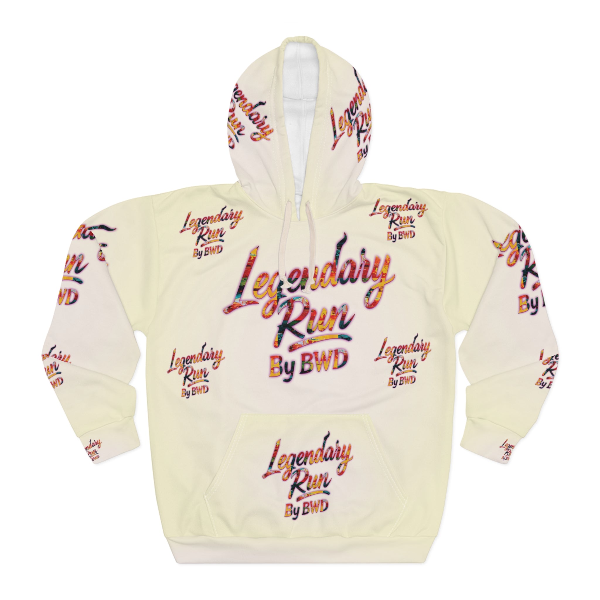 Legendary Run All-Over Print Hoodie — Pullover