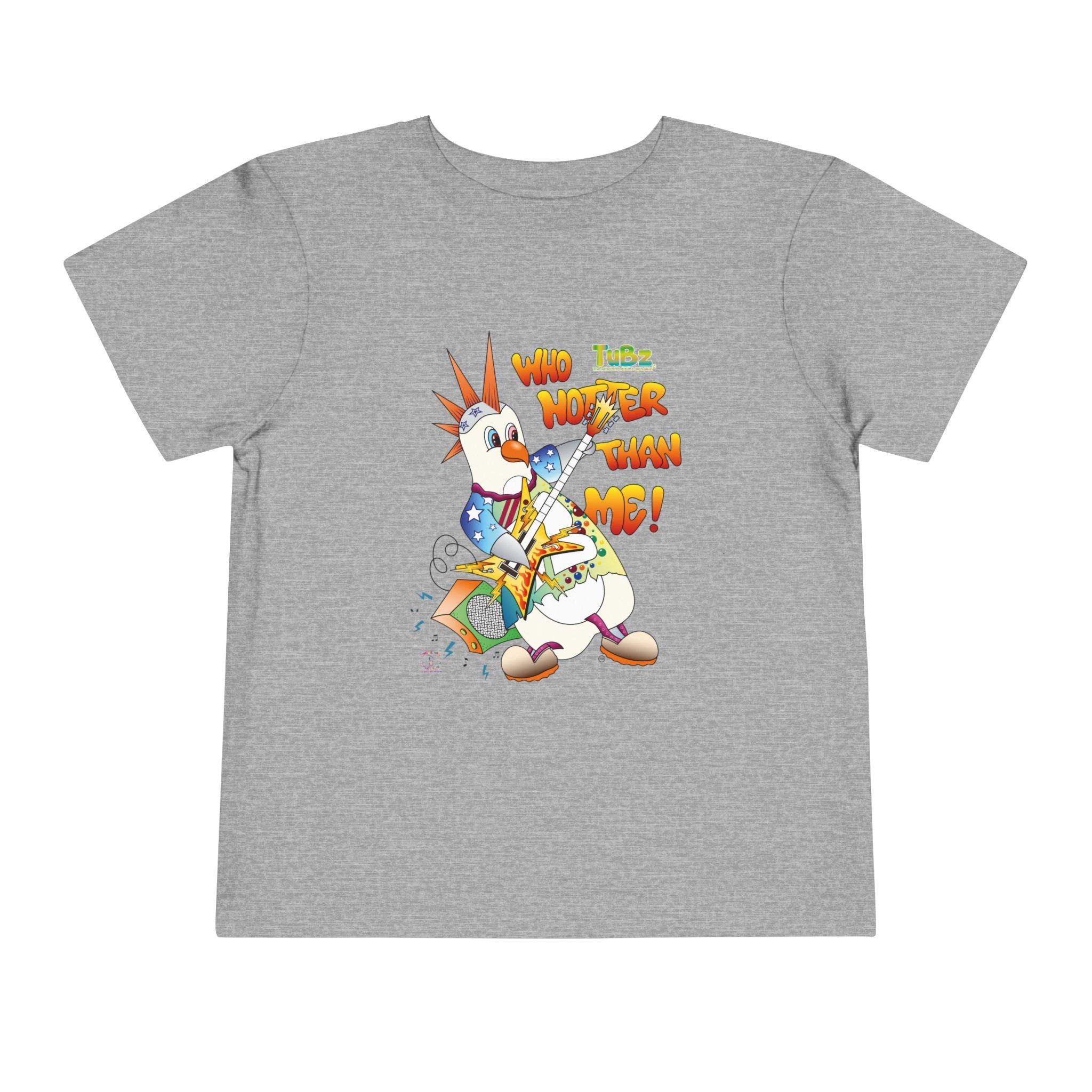 TuBz™ Rockstar Kids T-Shirt - "Who Hotter Than Me!" Graphic Tee | Smile Universe TuBz4Kidz Collection