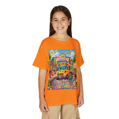 Lani™ Youth DryBlend® T-Shirt – "Where Being Different is CELEBRATED!" Graphic Shirt