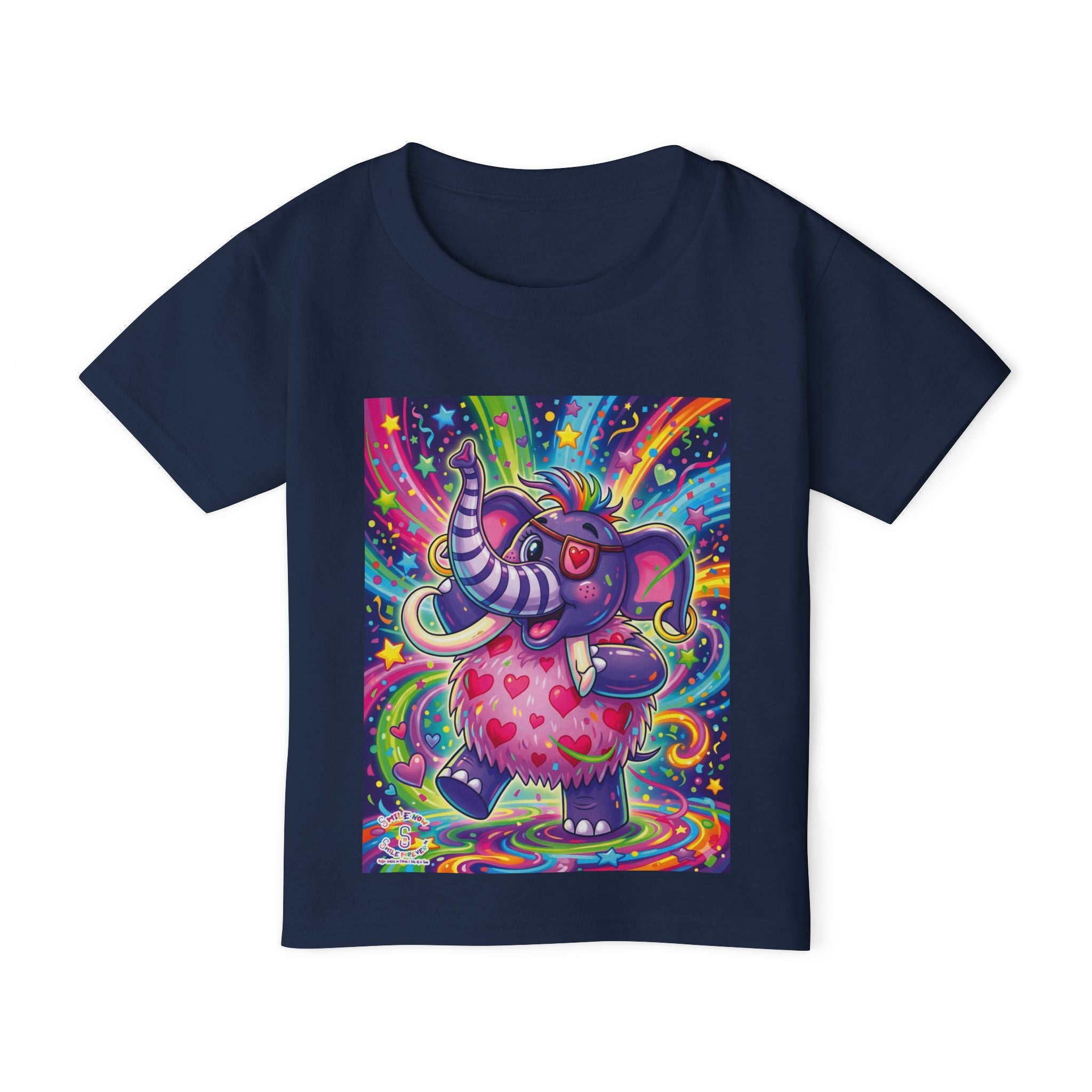 Piklez™ Heavy Cotton™ Toddler T-Shirt – "Born to Celebrate!" Graphic Shirt | Smile Universe Collection