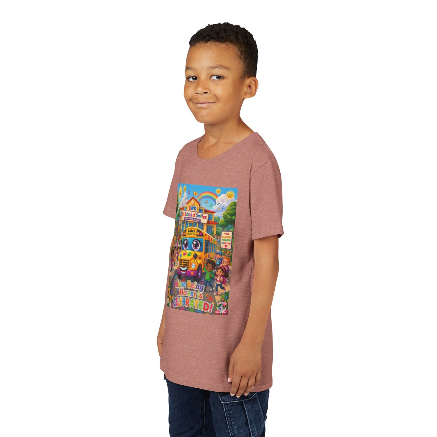 Lani™ Youth Short Sleeve Tee – "Where Being Different is CELEBRATED!" Graphic Shirt