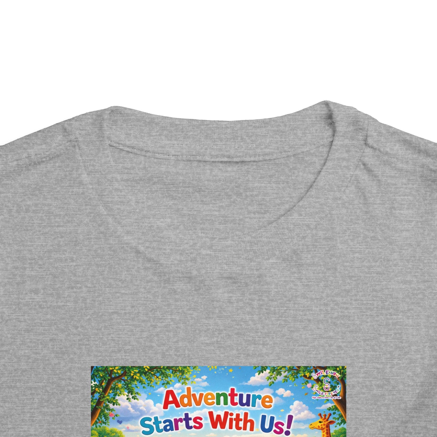 Lani™ Toddler Short Sleeve Tee – "Adventure Starts With Us!" Graphic
