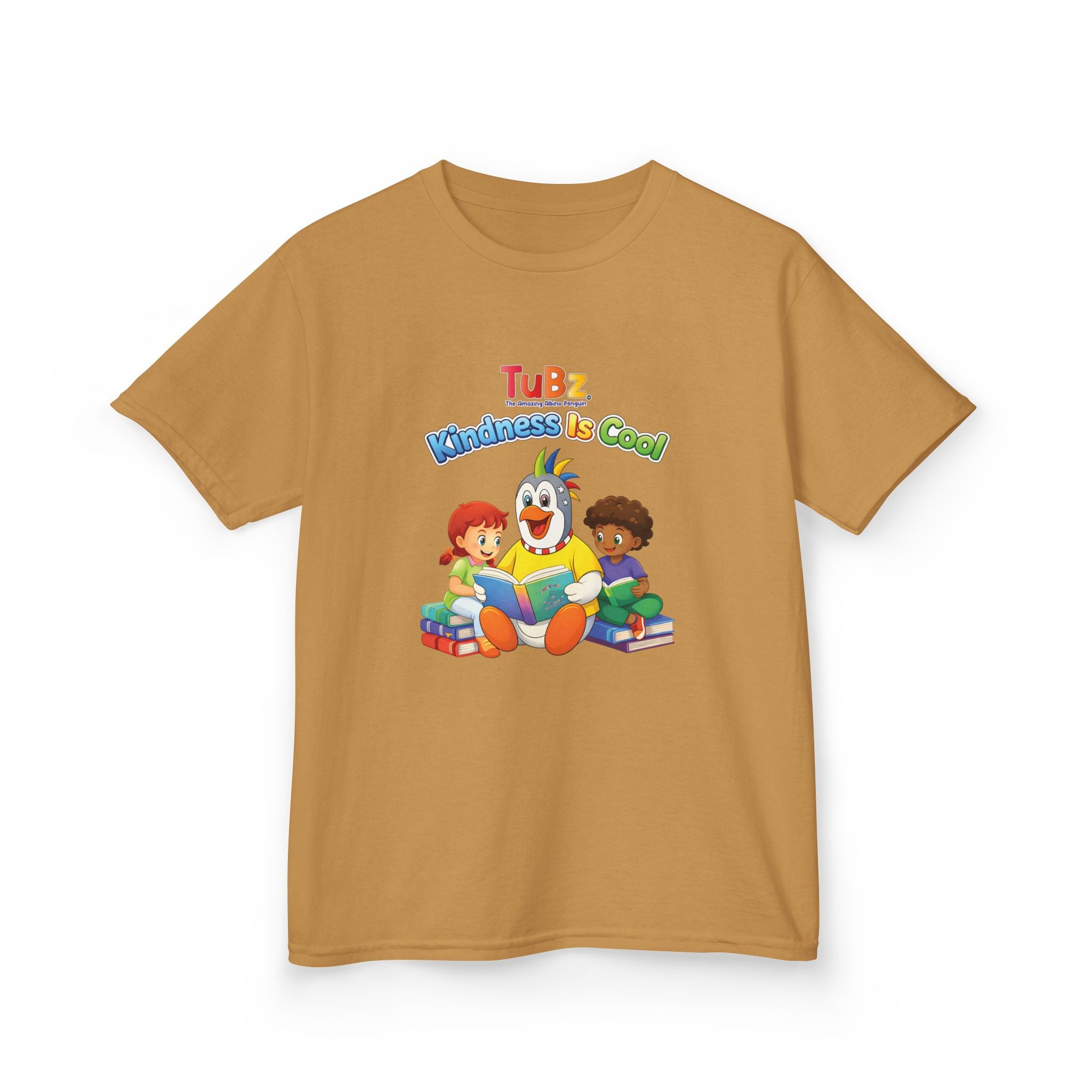 TuBz™ "Kindness Is Cool" Kids T-Shirt - Positive Message Graphic Tee | Smile Universe TuBz4Kidz