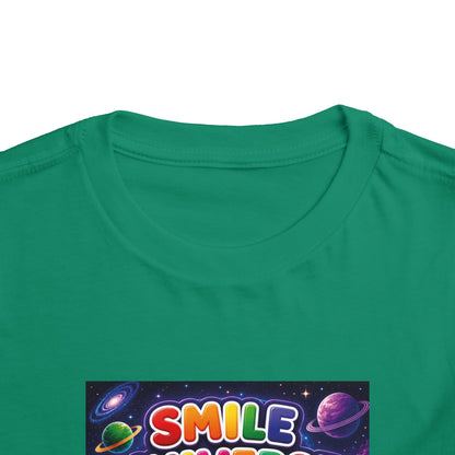 Smile Universe™ Toddler Short Sleeve Tee – "Where Being Different is CELEBRATED!" Graphic