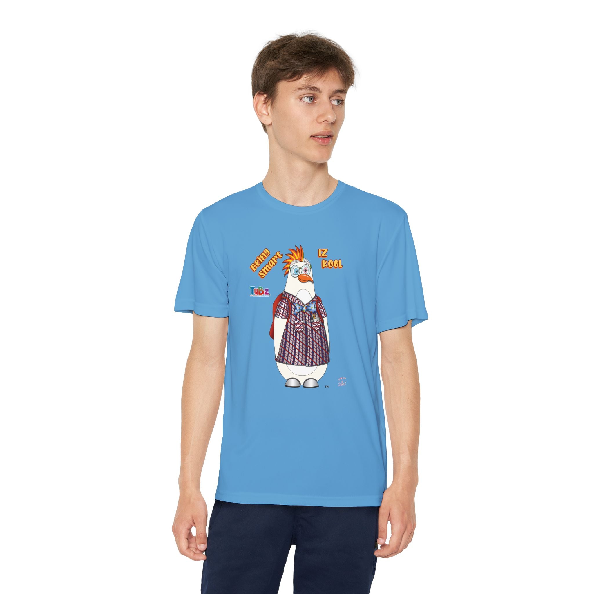 TuBz™ "Being Smart Iz Kool" Youth Competitor T- Shirt - Character Dress-Up Graphic Tee