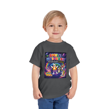 Smile Universe™ Toddler Short Sleeve Tee – "Where Being Different is CELEBRATED!" Graphic