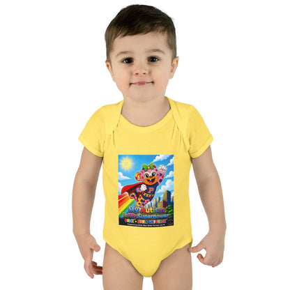 Panz™ Infant Baby Rib Bodysuit – "My Autism is My Superpower" Graphic | Smile Universe Collection