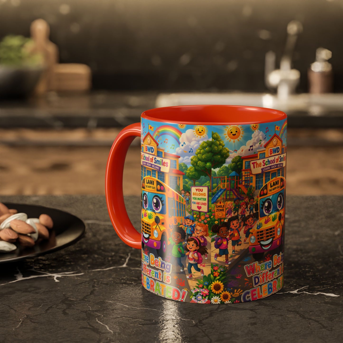Lani™ Colorful Mug (11oz & 15oz) – "Where Being Different is CELEBRATED!" Graphic