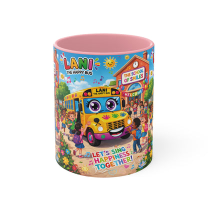 Lani™ Accent Mug – "Let's Sing Happiness Together!" Graphic