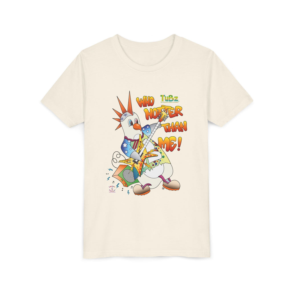 TuBz™ Rockstar Kids T-Shirt - "Who Hotter Than Me!" Graphic Tee | Smile Universe TuBz4Kidz Collection