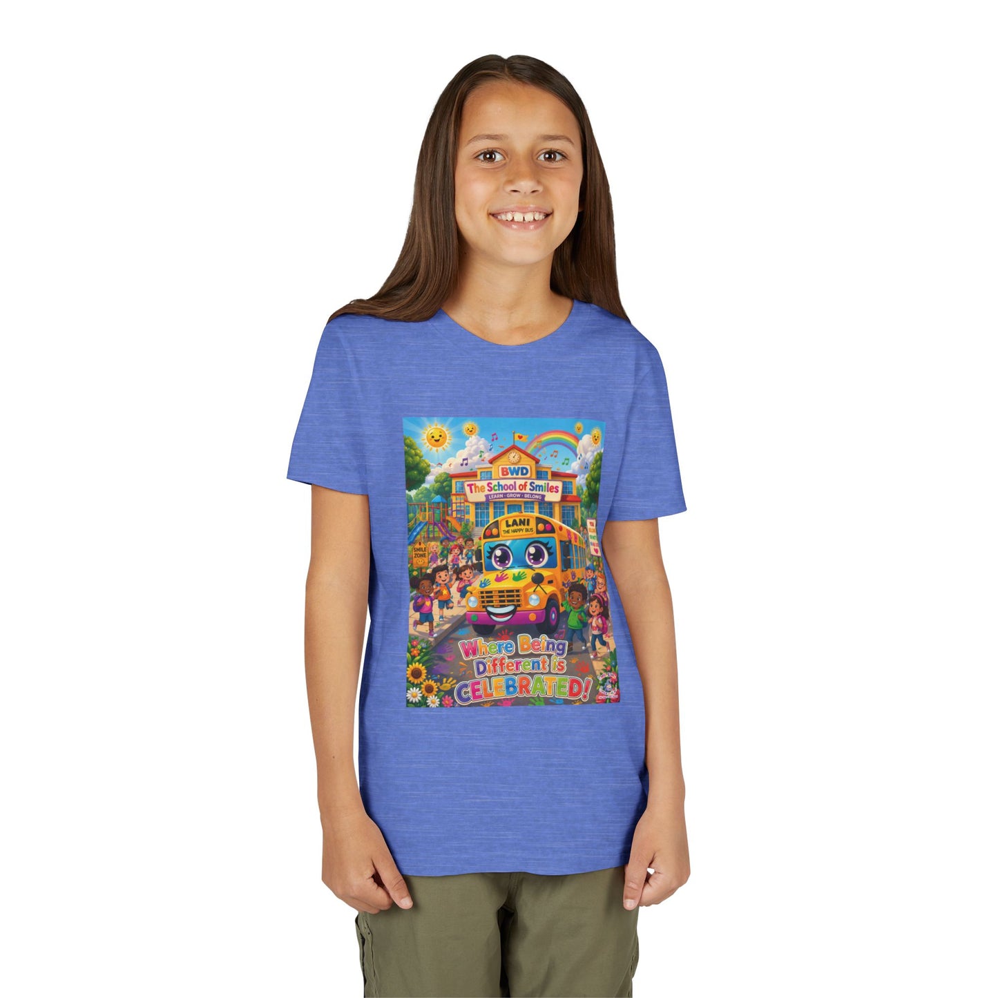 Lani™ Youth Short Sleeve Tee – "Where Being Different is CELEBRATED!" Graphic Shirt