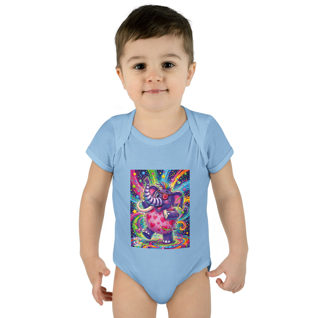 Piklez™ Infant Baby Rib Bodysuit – "Born to Celebrate!" Graphic | Smile Universe Collection