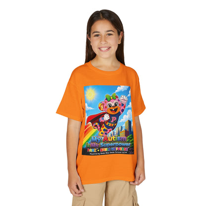 Panz™ Youth DryBlend® T-Shirt – "My Autism is My Superpower" Graphic | Smile Universe Collection