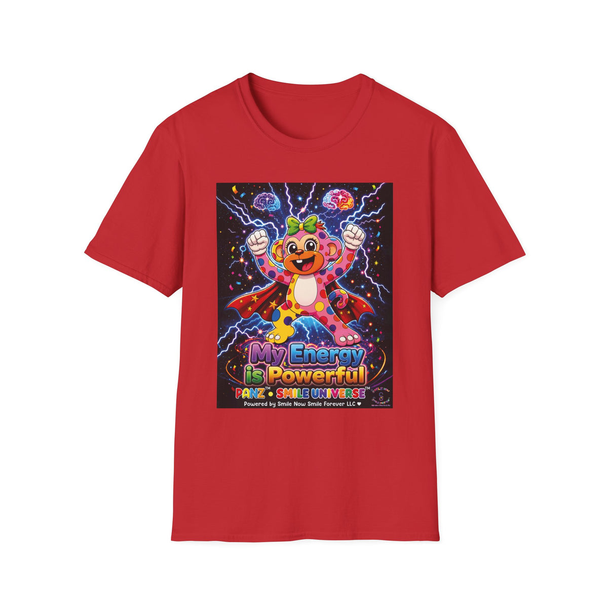 Panz™ Unisex Softstyle T-Shirt  for Adult– "My Energy is Powerful" Graphic Tee | Smile Universe Collection