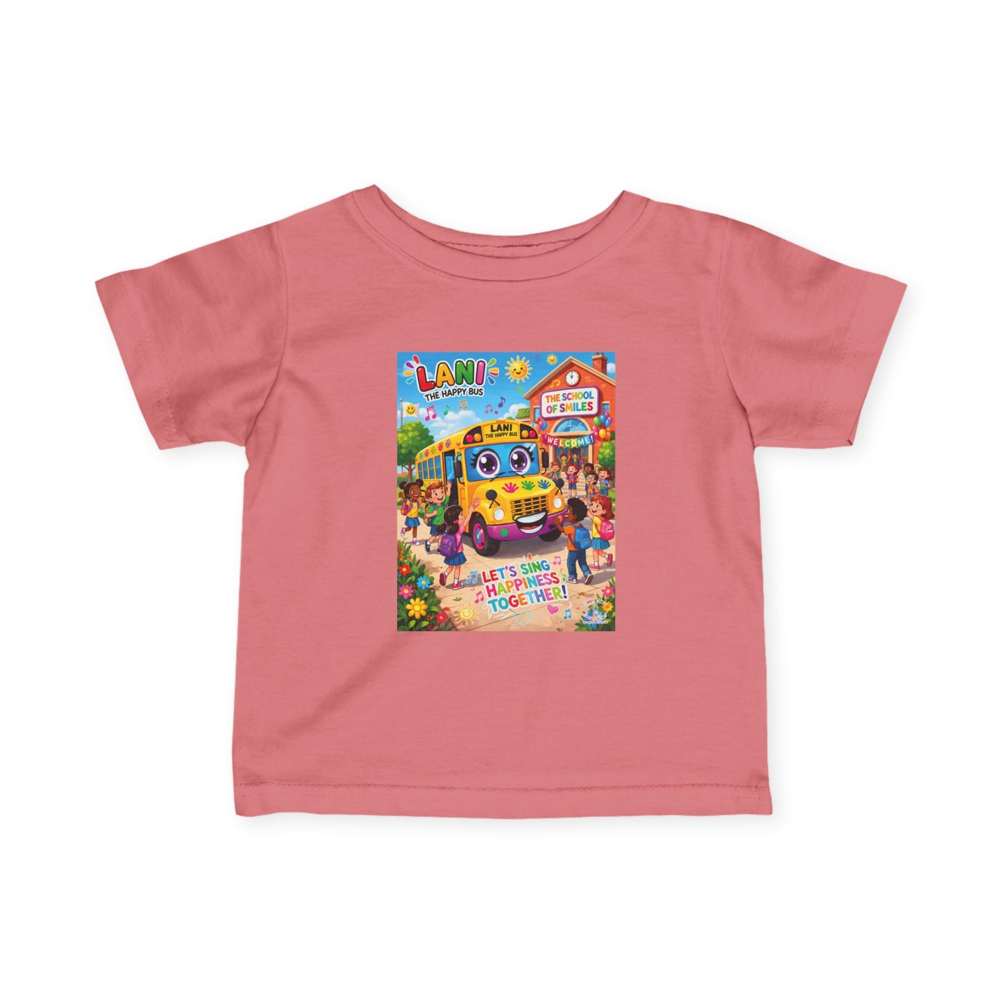 Lani™ Infant Fine Jersey Tee – "Let's Sing Happiness Together!" Graphic