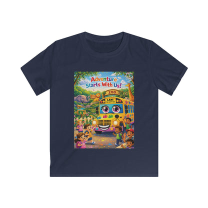 Lani™ Kids Softstyle Tee – "Adventure Starts With Us!" Graphic